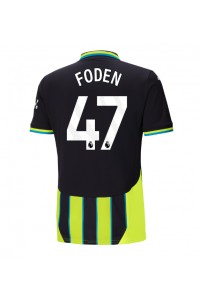 Fotbalové Dres Manchester City Phil Foden #47 Venkovní Oblečení 2024-25 Krátký Rukáv